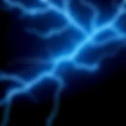 Lightning Network Concept Visual representation of the Lightning Network showing fast Bitcoin transactions with digital lighting effects