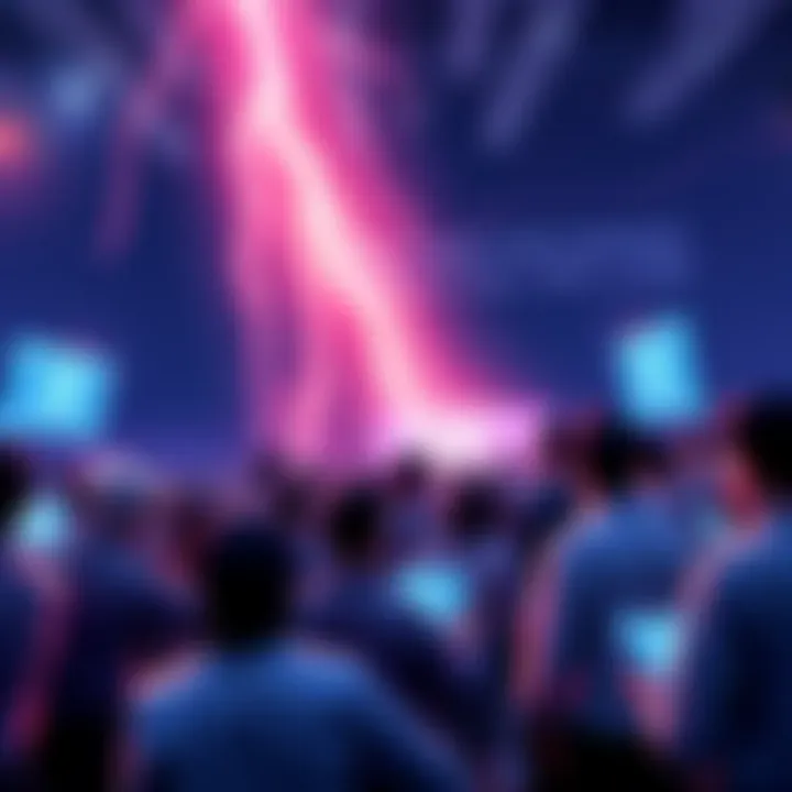 People engaging in discussions about the Lightning Network and Bitcoin transactions