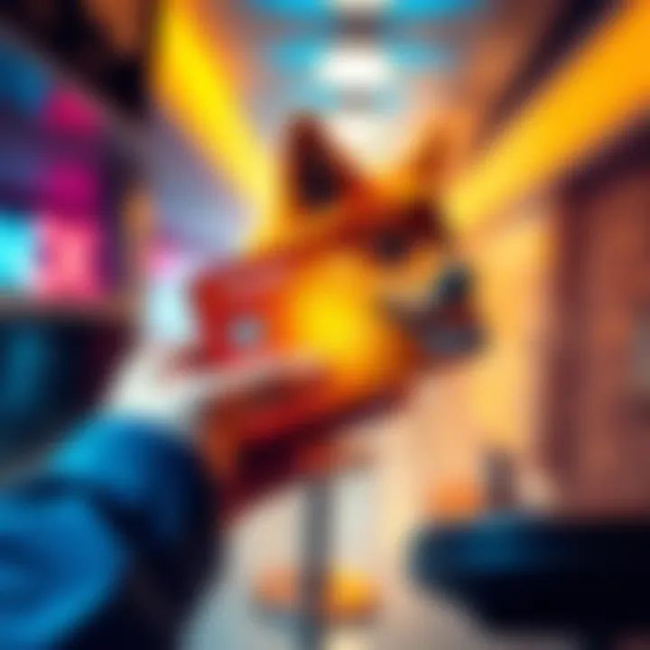 Limited Edition Doge Card A glowing limited edition Revolut Doge card in hand during a transaction.