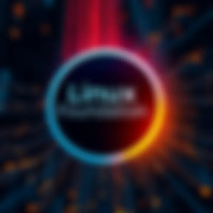 A representation of the Linux Foundation logo combined with a symbol of trust, signifying enhanced decentralized trust in technology.