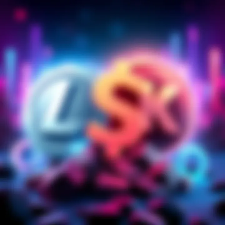 Illustration of Litecoin and Kraken logos with $PEP symbol, showcasing crypto growth and community support.