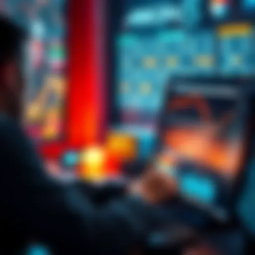 A person using a computer to track Litecoin costs with a free local tool.