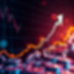 Graph showing Litecoin price trend with upward growth, representing investment potential