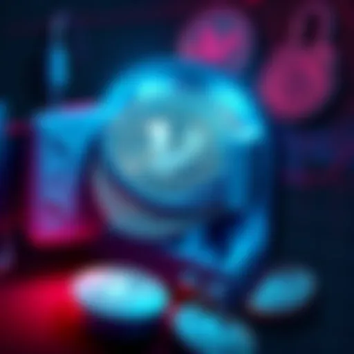 Illustration of Litecoin coins being secured and locked away, symbolizing the 79% of supply held long-term by holders.