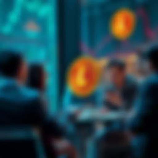 People engaging in a discussion about trading strategies and market analysis for Litecoin
