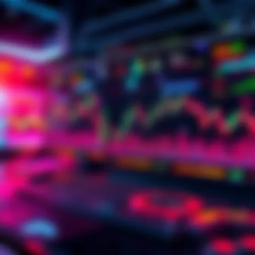 A visual representation of live trading data streaming from Raydium and Jupiter on the Solana blockchain, featuring graphs and token details.