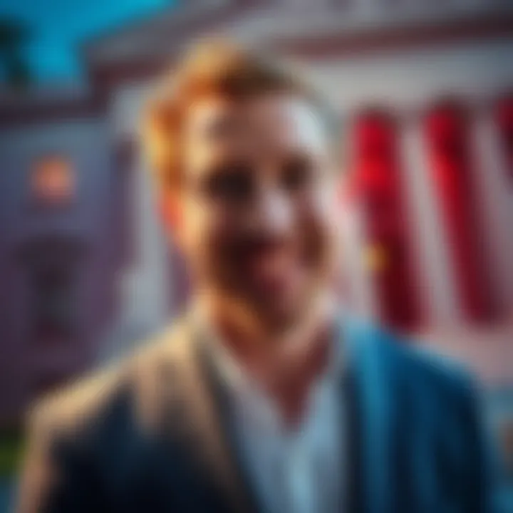 Logan Paul smiling outside the courthouse after winning a legal case related to CryptoZoo.