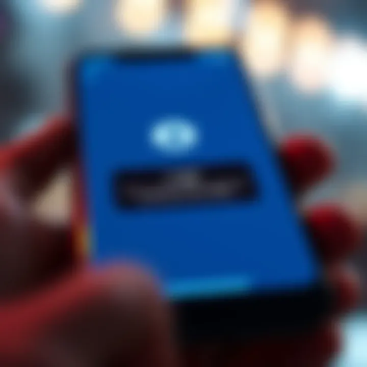 A smartphone screen showing a login error message due to phone number verification issues.