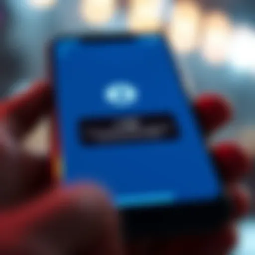 Login Error Message A smartphone screen showing a login error message due to phone number verification issues.
