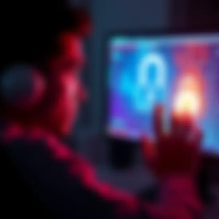Lost Bitcoin Wallet A person looks worried while staring at a computer screen displaying a cryptocurrency wallet with a locked password symbol, representing the loss of access to 80 bitcoin.