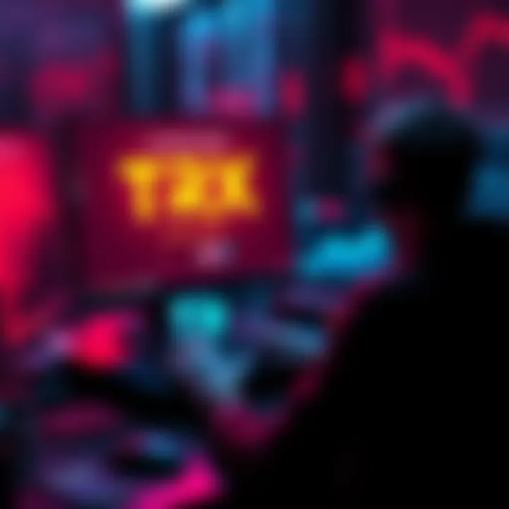 A person using a computer to analyze gas fees for USDT transfers on the TRON network