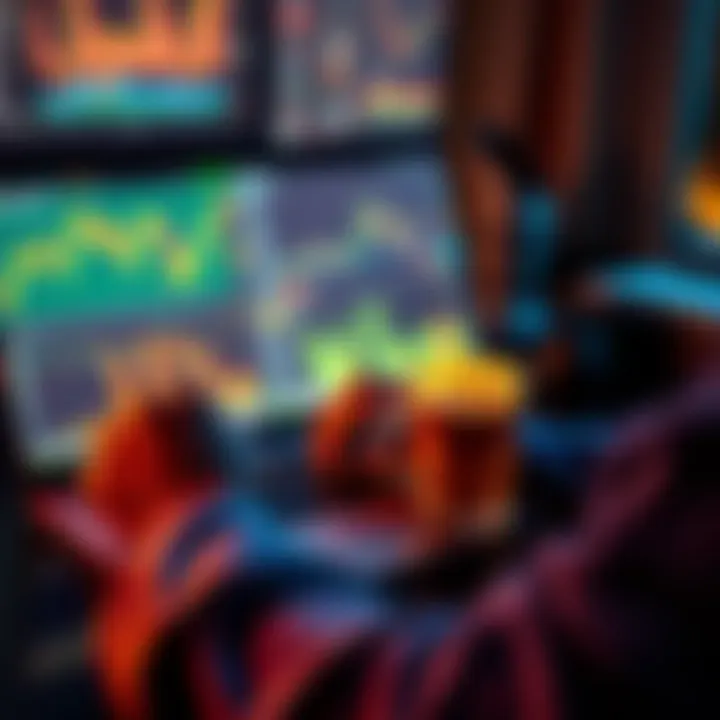 A person analyzing cryptocurrency charts on a laptop with a cup of coffee, considering buying LTC.