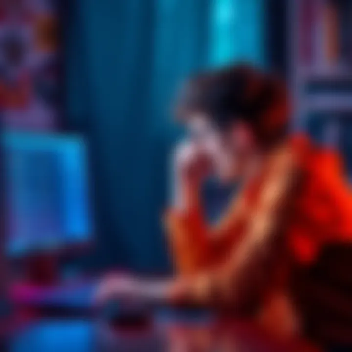 A frustrated person sitting at a computer, looking at their LTC wallet with transaction history open on the screen