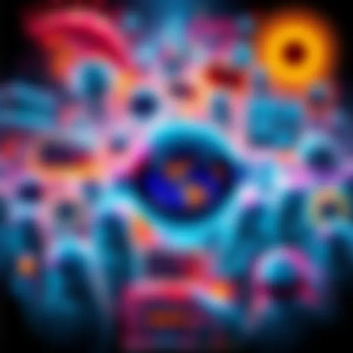 A collage of significant events impacting different industries, including technology, healthcare, and finance.