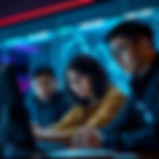 mAlgo holders looking at their screens with worried expressions, discussing limited redemption options and avoiding scams in the crypto community.