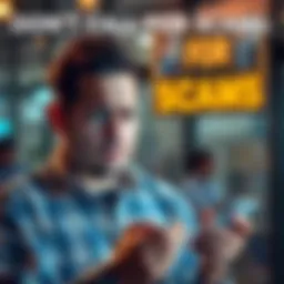 Man holding a phone looking distressed A man shows a worried expression while holding a phone, symbolizing the stress of falling victim to a crypto scam.