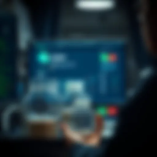 Managing Dust in Kraken Accounts A person organizing digital assets on a computer screen showing a Kraken account with leftover dust balances