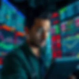 A manual trader looks stressed while checking multiple transaction screens filled with high fees and delays.