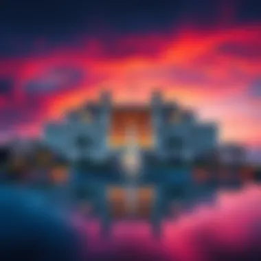 A digital representation of an NFT associated with Mar-a-Lago, featuring iconic visual elements of the estate.