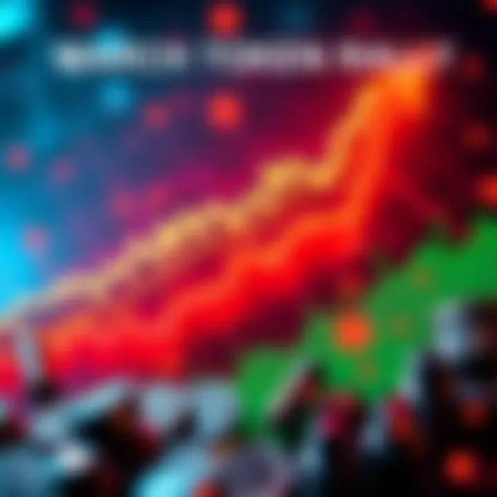 Graph showing rising trends in cryptocurrency tokens during March.