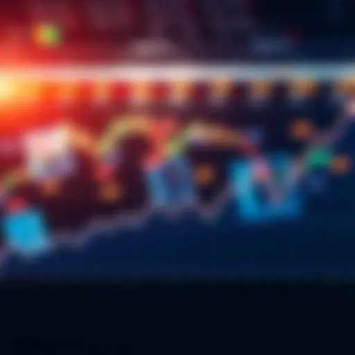 Graph showing a downward trend representing market loss and anxiety among investors