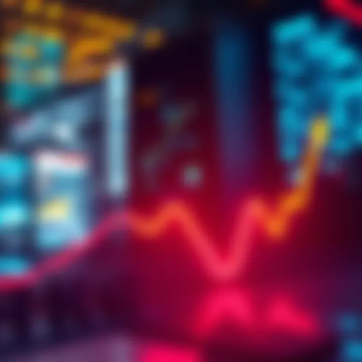 A rising graph line representing an increase in market prices over time.