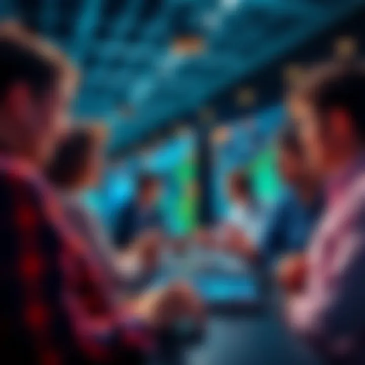 People discussing market trends and trading strategies on a digital platform