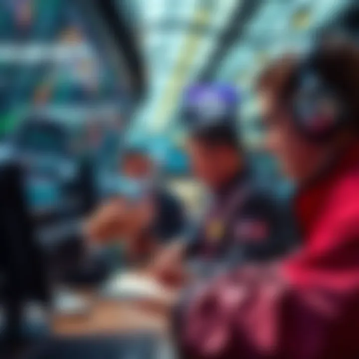 Market Movement Anticipation Traders and investors analyzing data on charts, showing signs of potential market changes.