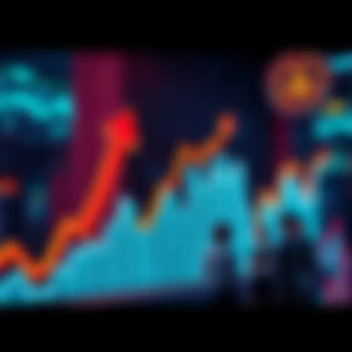 A graph showing positive market trends in 2026 with upward arrows and excited investors discussing opportunities.