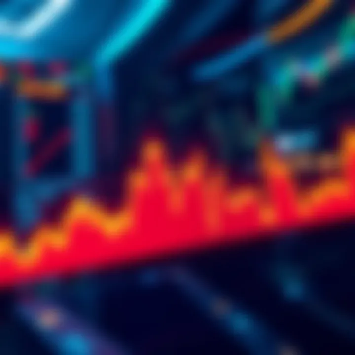 A graph showing a downtrend in asset prices, indicating a buying opportunity during market dips.