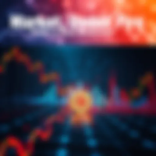 Graph showing declining market trends with rising oil prices and Bitcoin drop, reflecting current economic fears.