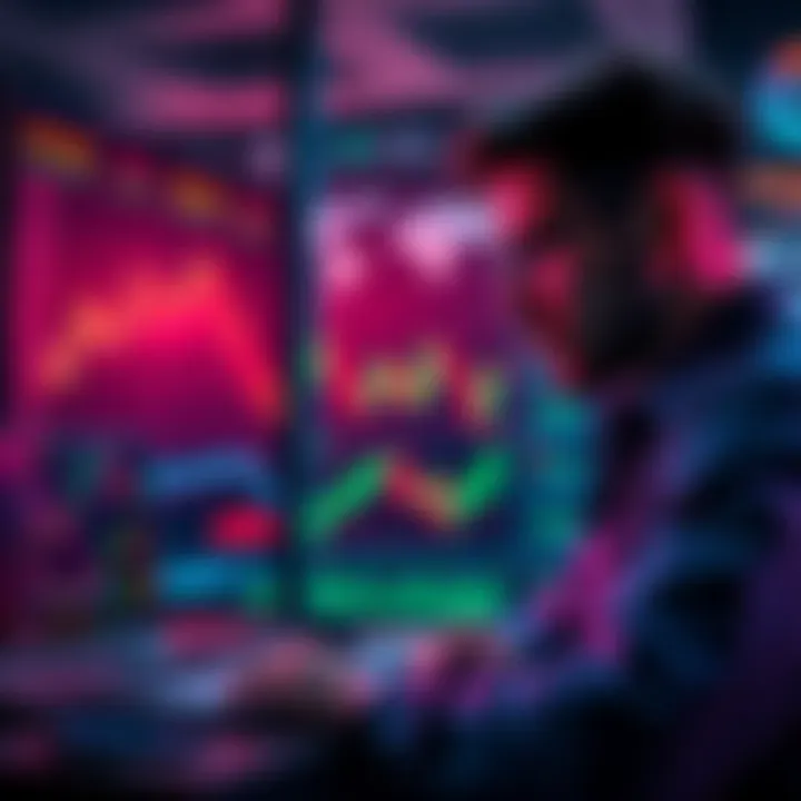 A trader analyzing data and charts on a digital platform, representing Expert Picks by Market Wind on CoinDCX.