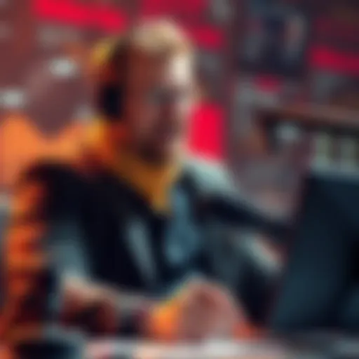 Max Kaiser passionately discussing financial strategies on a podcast during a bear market.