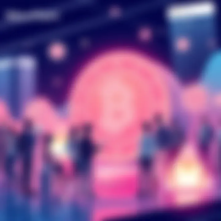 MaxxPainn Token Distribution Model Illustration showing people interacting with a digital token distribution platform, emphasizing patience and long-term engagement.