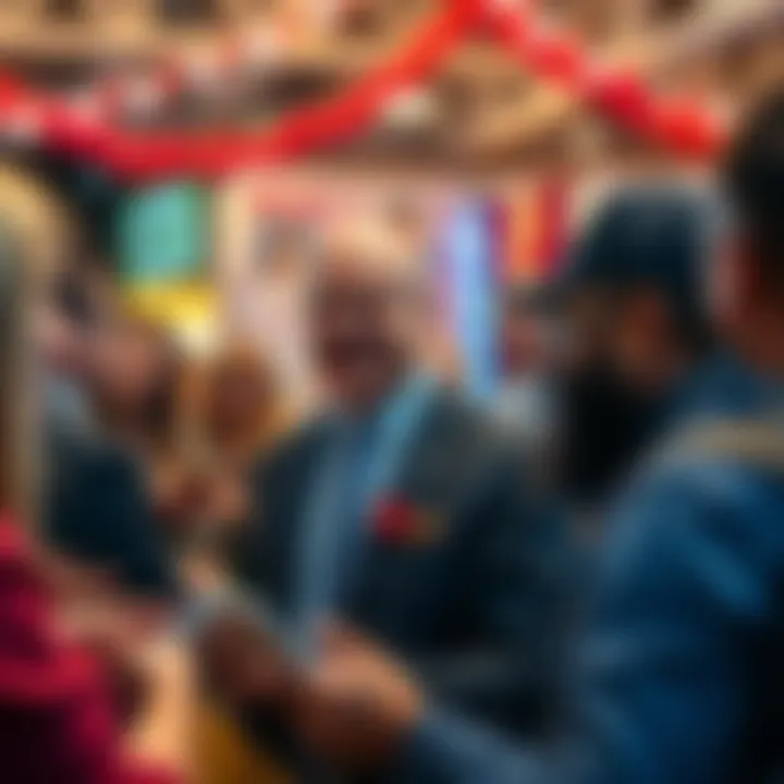 The mayor smiling and engaging with new supporters at a community event