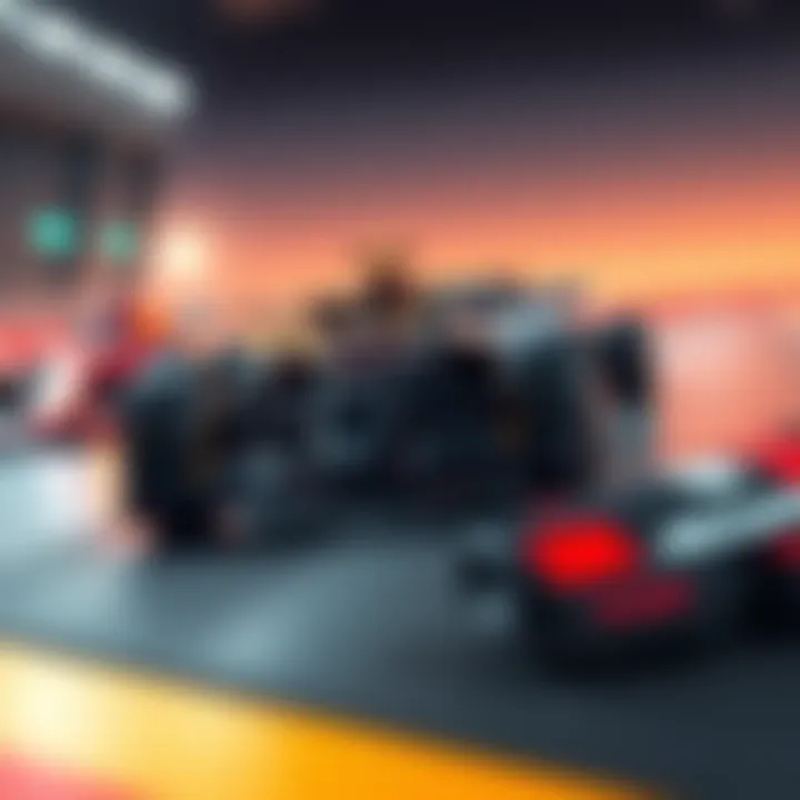 McLaren's digital collectibles featuring racing cars and Australian Grand Prix theme