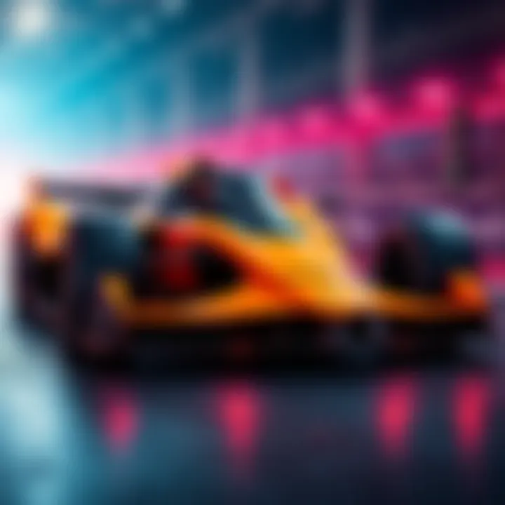 McLaren Racing car with Hedera logo showcasing digital engagement technology