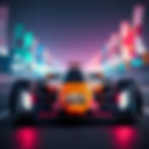 A digital McLaren NFT featuring racing graphics for the Japan Grand Prix