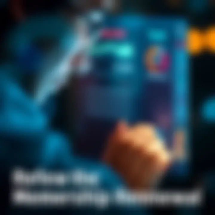 A close-up of a person looking at their membership account on a digital device, contemplating renewal after a cancellation, with visual indicators showing membership status.