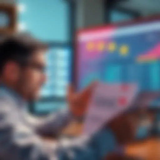 A frustrated Canadian taxpayer looks at tax documents with memecoins displayed on a computer screen, highlighting confusion in profit and loss calculations.