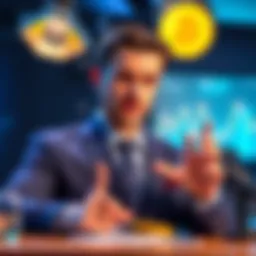 Michael Saylor announcing a major Bitcoin purchase in a press conference setting