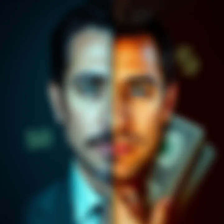 Michael Saylor Turned to Scammer A split image of Michael Saylor with a Bitcoin symbol on one side and dollar bills on the other, symbolizing his controversial business model.