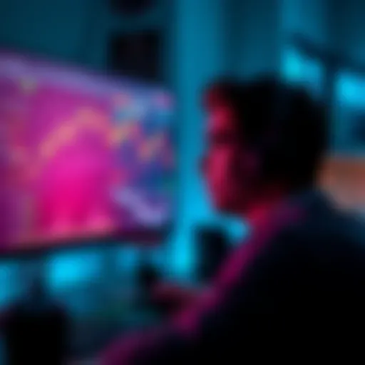 A person looking at their computer screen, frustrated after a mid-cap token swap resulted in a financial loss. Charts and trading data are displayed on the screen.