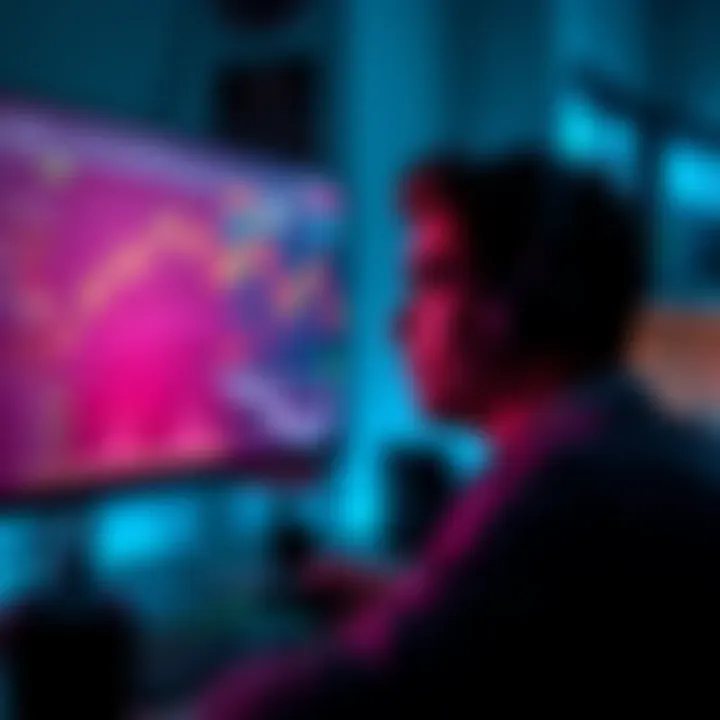 A person looking at their computer screen, frustrated after a mid-cap token swap resulted in a financial loss. Charts and trading data are displayed on the screen.