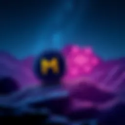 A graphic showing the Midnight token symbol alongside the Cardano logo, illustrating a potential shift in the blockchain landscape, with a night sky theme.