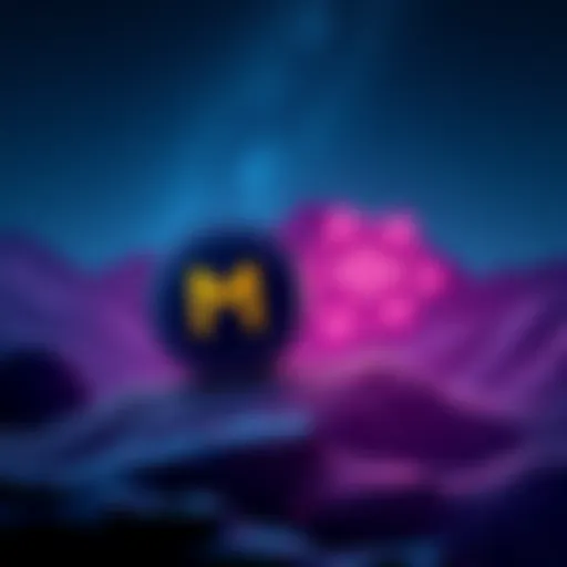 A graphic showing the Midnight token symbol alongside the Cardano logo, illustrating a potential shift in the blockchain landscape, with a night sky theme.