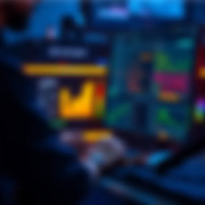 A person adjusting settings on a computer for mining software to improve hash rate performance.