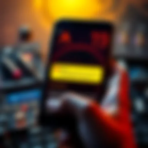 A phone screen showing an error message from a mining app that isn't updating after KYC approval.