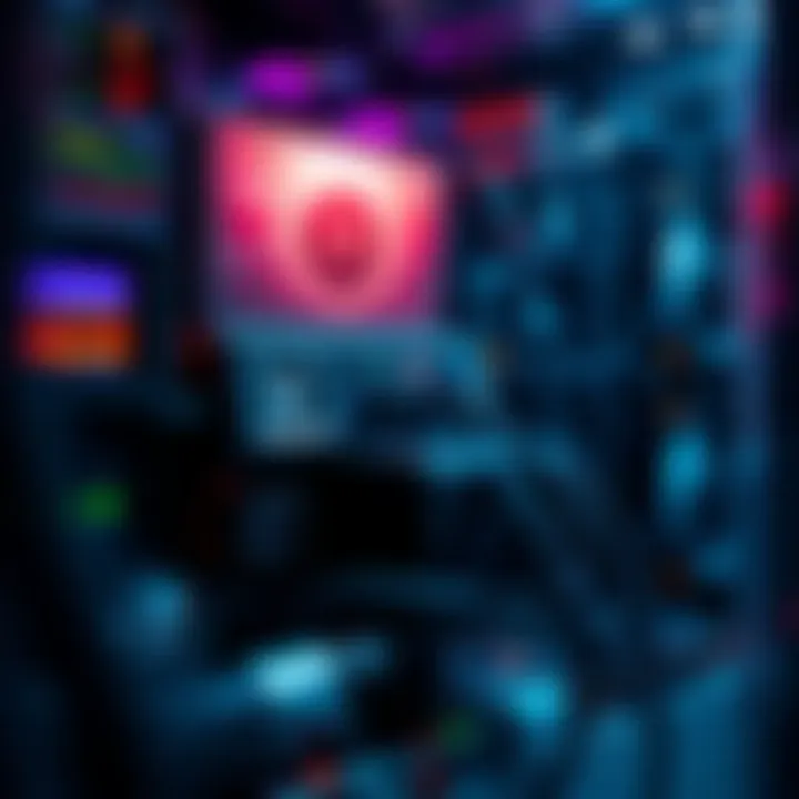 A close-up of mining equipment showing power monitoring devices and cooling systems in a liquid-cooled setup, highlighting power draw issues.