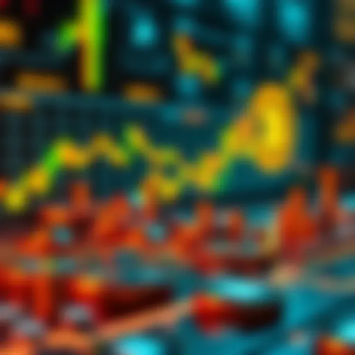 A graphic showing increased mining activity for Dodge and Litecoin with charts and symbols related to cryptocurrency.